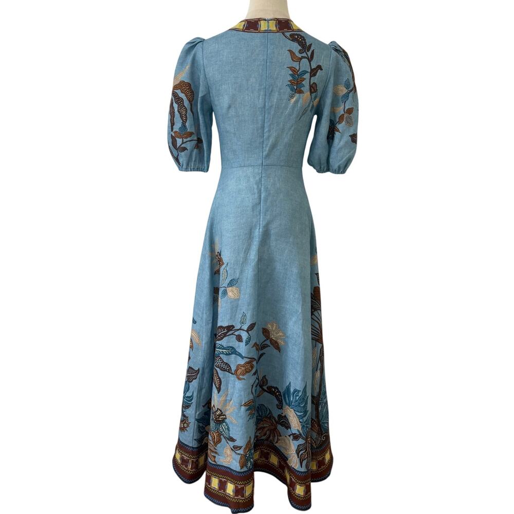 ALEMAIS Georgie Linen Midi Dress - Picture 6 of 9